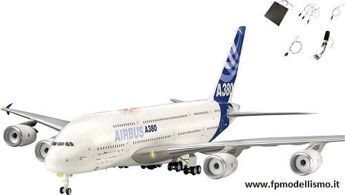 Airbus A380-800 (Technik con Led) 1:144 Revell 00453 * EURO 177,90 in Kit ** Euro 327,90 Costruito (Iva Incl.) Prodotto su Prenotazione con Spedizione Gratuita