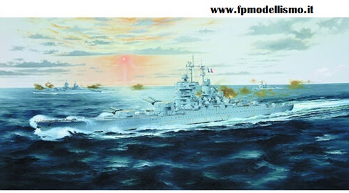 OFFERTA: French Battleship Jean Bart 1950 TR05752 * EURO 23,00 * Costruita Euro 73,00 (Iva Incl.)