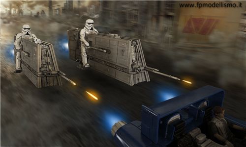 OFFERTA Build & Play Imperial Patrol Speeder in scala 1/28 Revell 06768 * Euro 21,50 (Iva Incl.)