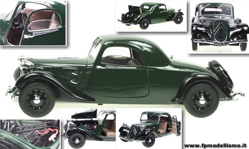 Citroen Traction 11 B coup Die Cast Metal in OFFERTA Scala 1:18 (Epoca 1938) * EURO 28,50 (Iva incl.) 