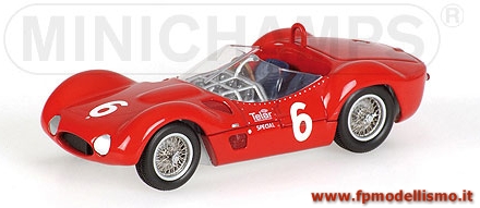 OFFERTA: Die Cast Metal * MASERATI TIPO 61 ROGER PENSKE 1961 - MINICHAMPS 1:43 * Euro 39,90 (Iva Incl.)