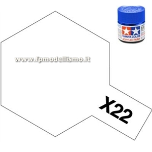 Colore Clear (Trasparente Lucido) X22 Tamiya 10 ml * EURO 2,85 (Iva Incl.) Art. Temporaneamente NON Disponibile