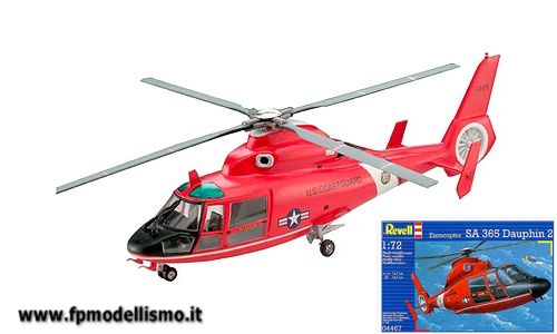 Eurocopter SA 365 Dauphin 2 in scala 1:72 Revell 04467 * EURO 10,00 in Kit * Euro 35,00 Costruito (Iva Incl.) 