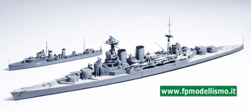 British Navy Hood & E-Class Destroyer 1:700 Tamiya 31806 * EURO 38,90 in Kit ** Euro 83,90 Costruite (Iva Incl.) 