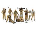 German Africa Corps Luftwaffe Artillery Crew Set scala 1:35 Tamiya 35343 * EURO 12,50 in Kit * Euro 32,50 Costruiti (Iva Incl.)