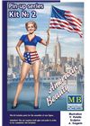 AMERICAN BEAUTY Pin-Up series Kit No.2 Betty in scala 1:24 MB 24002 * EURO 10,00 in Kit * Euro 20,00 Costruita (Iva Incl.)