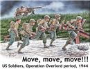 D-DAY Normandia Move, move, move!! US Soldiers, Operation Overlord, 1944 scala 1:35 MB35130 * EURO 17,50 in Kit * Euro 37,50 Costruiti (Iva Incl.)