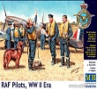 RAF Pilots, WW II Era Scala 1/32 MB3206 * EURO 13,80 in Kit * Euro 33,80 Costruiti (Iva Incl.) Art. Temporaneamente NON Disponibile