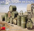 Fusti U.S. FUEL DRUMS 55 GALS. 1/35 Miniart 35592 * Euro 16,90 in Kit * Euro 26,90 Costruito (Iva Incl.) 
