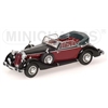 OFFERTA: Die Cast Metal * HORCH 853A CABRIOLET 1938  BLACK/RED - MINICHAMPS 1:43 * EURO 48,90 (Iva Incl.)
